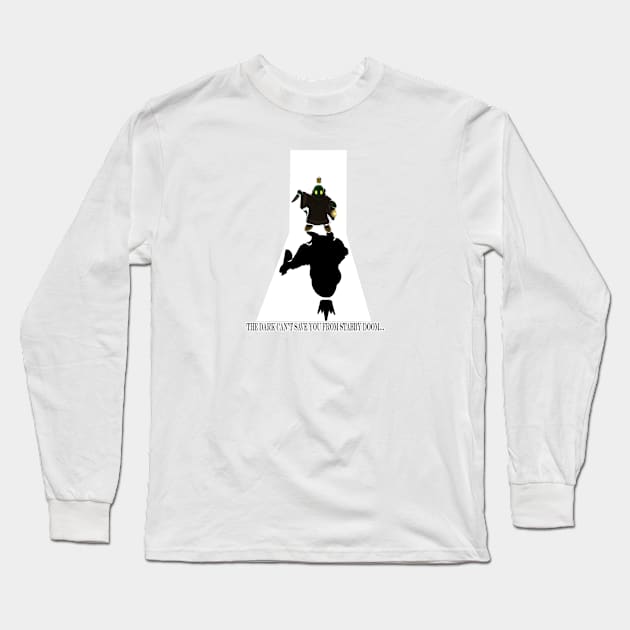 The Dark Can't Save You From Stabby Doom Long Sleeve T-Shirt by Indykem